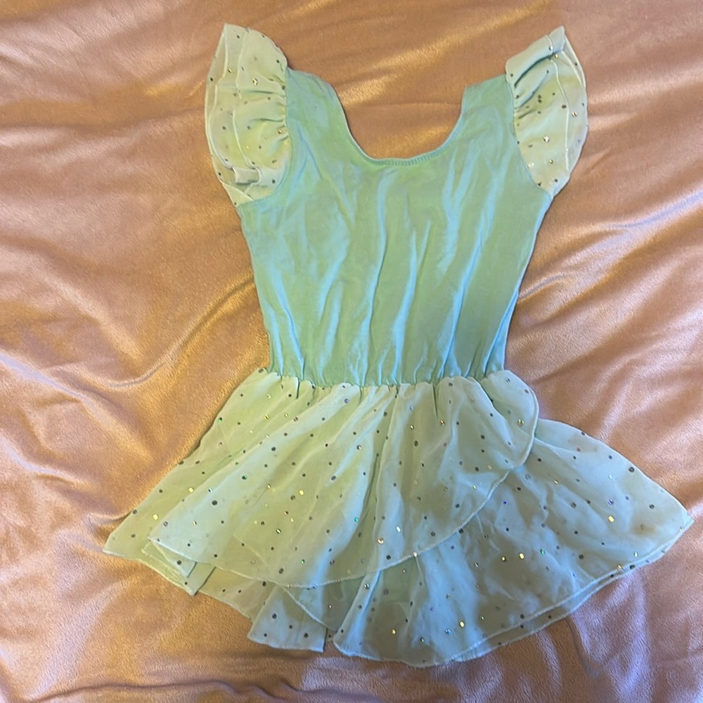 Girls tshirt leotard with skirt
